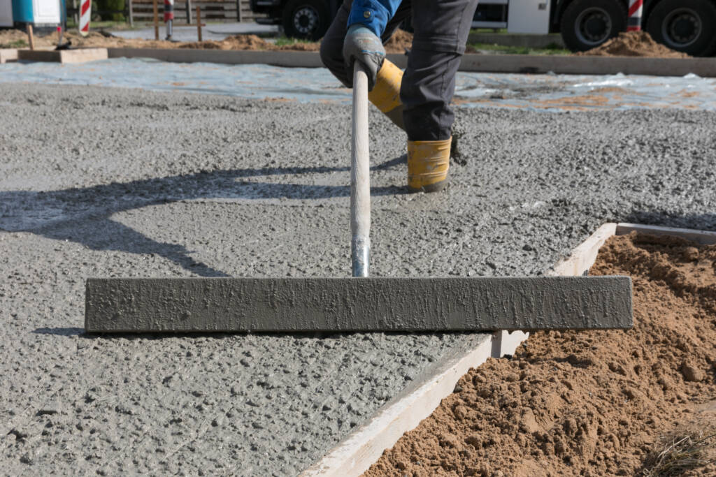 flattening the concrete